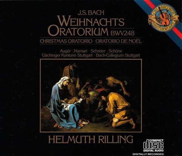 Bach Rilling Weihnachts Oratorium BWV248 3xCD's, Gebruikt, Overige typen, Ophalen of Verzenden, Barok