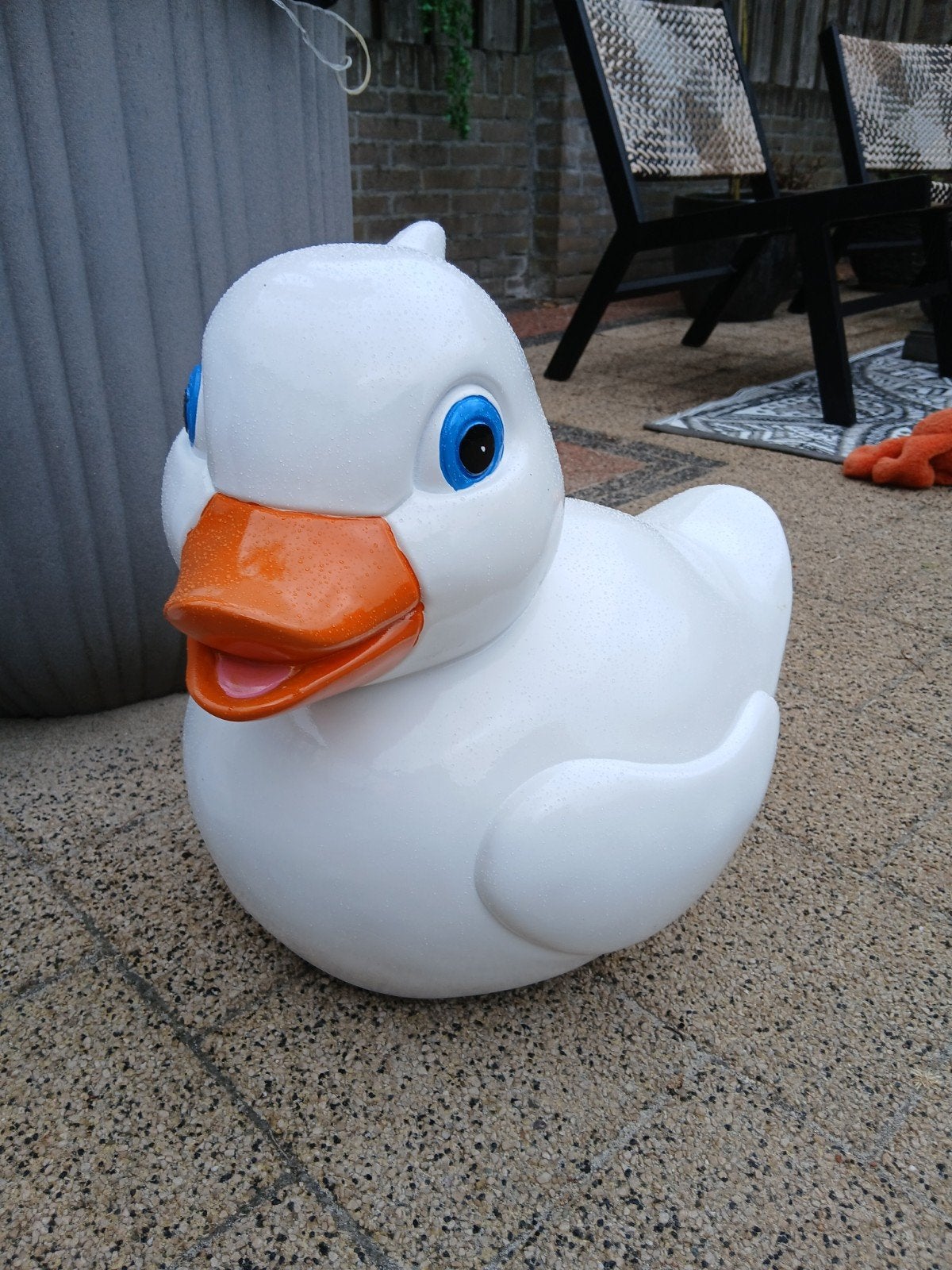 Polyester badeend eend tuinbeeld tuin beeld mancave dieren, Ophalen, Kunststof