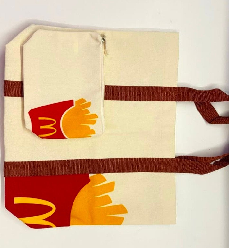 McDonald's frietzak tas - Uniek en stijlvol!, Ophalen of Verzenden, Nieuw, Beige, Shopper