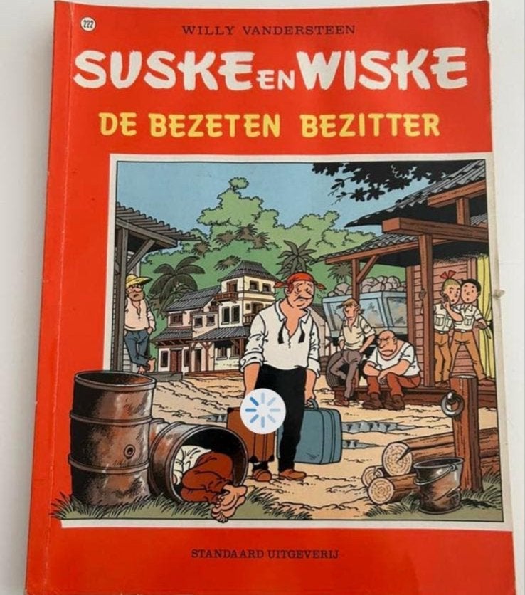 Suske en Wiske 222: De Bezeten Bezitter - Willy Vandersteen, Eén stripboek, Ophalen of Verzenden, Gelezen