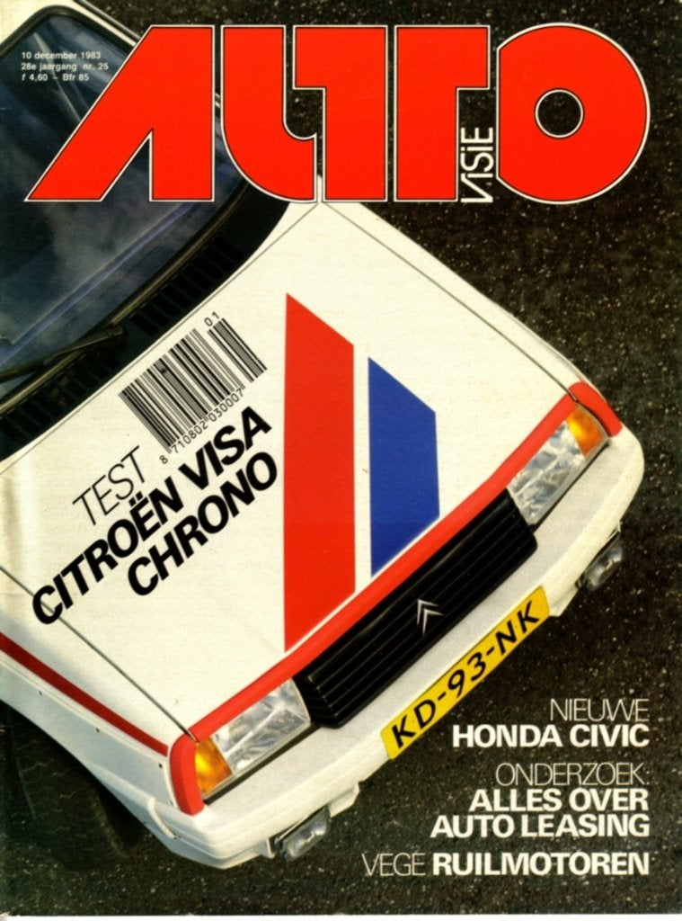 Autovisie test Citroen Visa Chrono 1983, Boeken, Auto's | Folders en Tijdschriften, Ophalen of Verzenden, Gelezen, Citroën