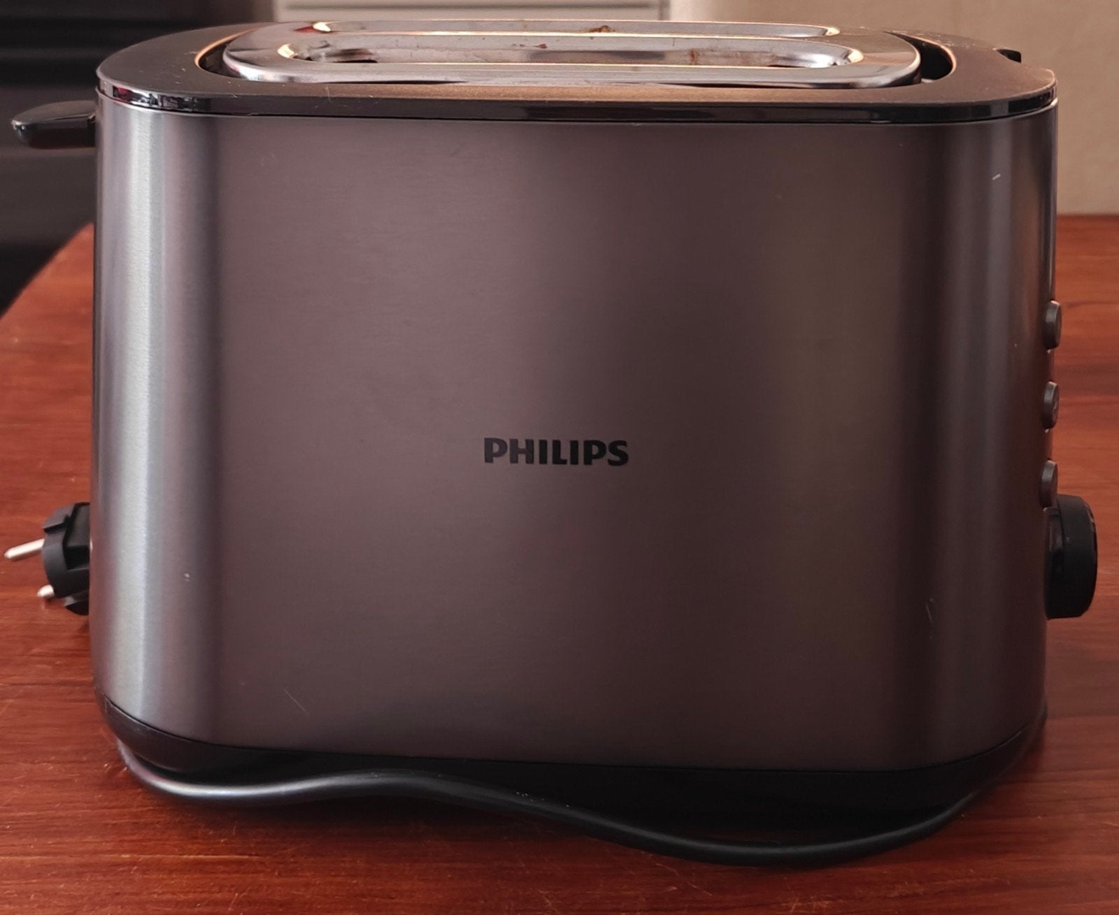 Philips HD2650 Broodrooster - Zilver/Zwart, Ophalen, Gebruikt, Uitneembare kruimellade