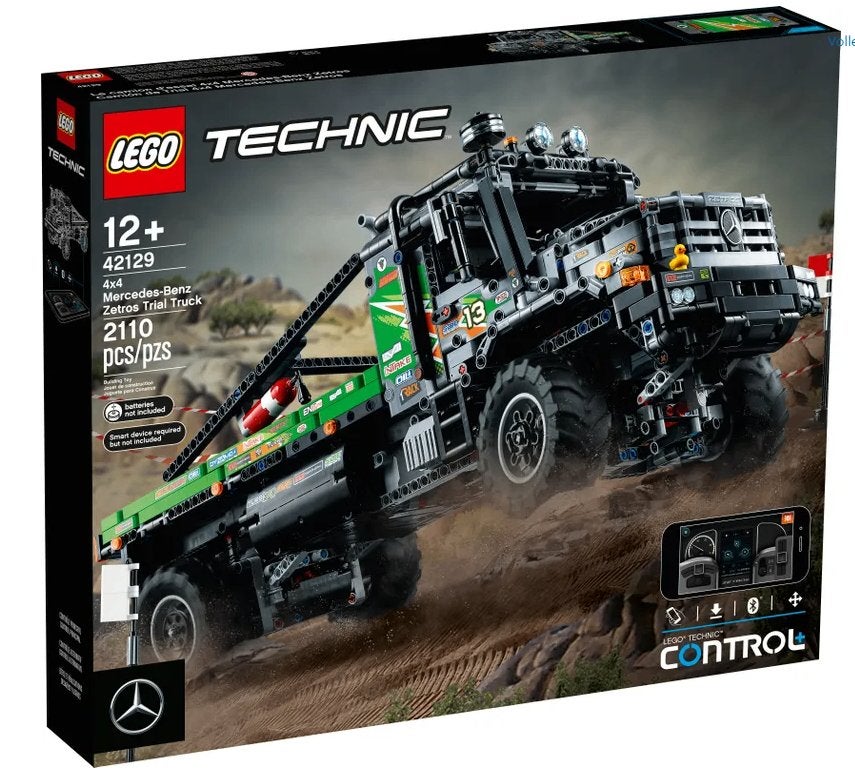 Lego Technic 4x4 Mercedes-Benz Zetros Trial Truck (42129), Ophalen of Verzenden, Zo goed als nieuw, Technic, Complete set