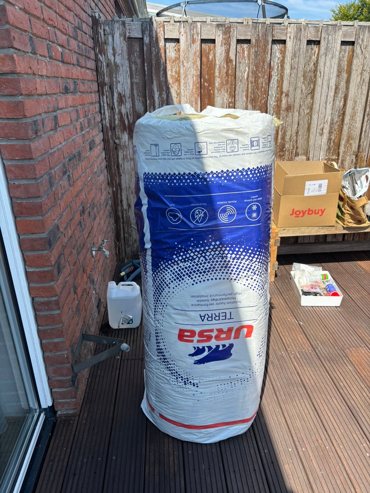 Uras isolatie 8 x1,2 m 8cm nieuw, Ophalen, Dakisolatie, Nieuw, Steenwol