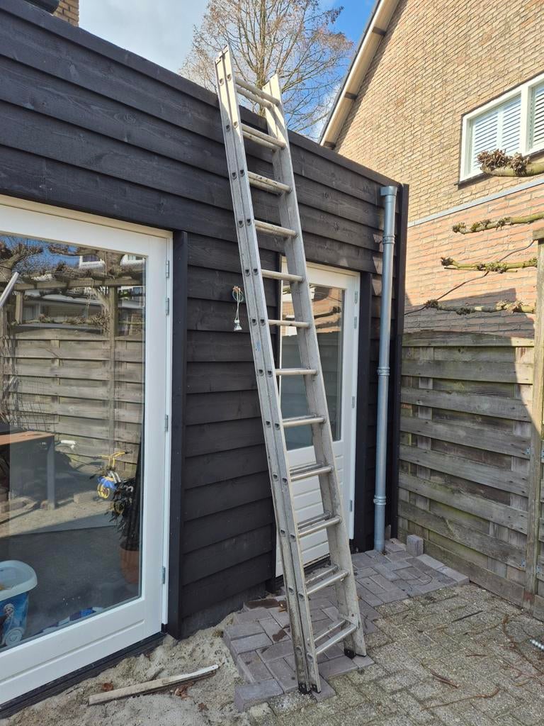 Excelsior 2x12 ladder 6.30m lang 40cm breed, Doe-het-zelf en Verbouw, Ladders en Trappen, Ophalen of Verzenden, 2 tot 4 meter