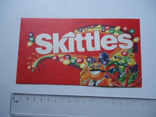 sticker oud SKITTLES Mapje compleet MARS Wrigley snoep, Verzenden, Zo goed als nieuw, Bedrijf of Vereniging