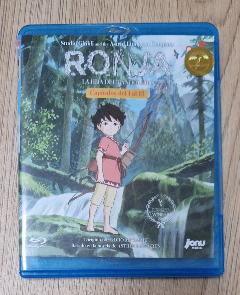 Ronja the Robber's Daughter anime Miyazaki Spaans ondertitel, Alle leeftijden, Ophalen of Verzenden, Blu-ray, Spaans