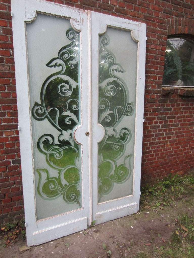 222hx136br Decoratieve deuren met speciaal glas/spiegels