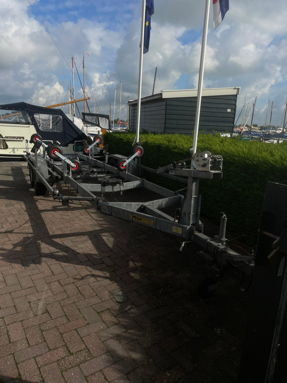 PEGATRAILER, Watersport en Boten, Gebruikt, 1500 tot 3000 kg, 6 tot 9 meter, Ophalen of Verzenden