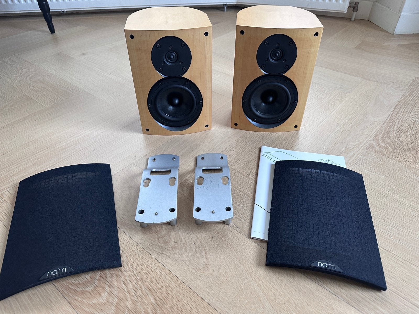 Set Naim n-Sats luidsprekers (Maple), Ophalen, Zo goed als nieuw, 60 tot 120 watt, Overige merken
