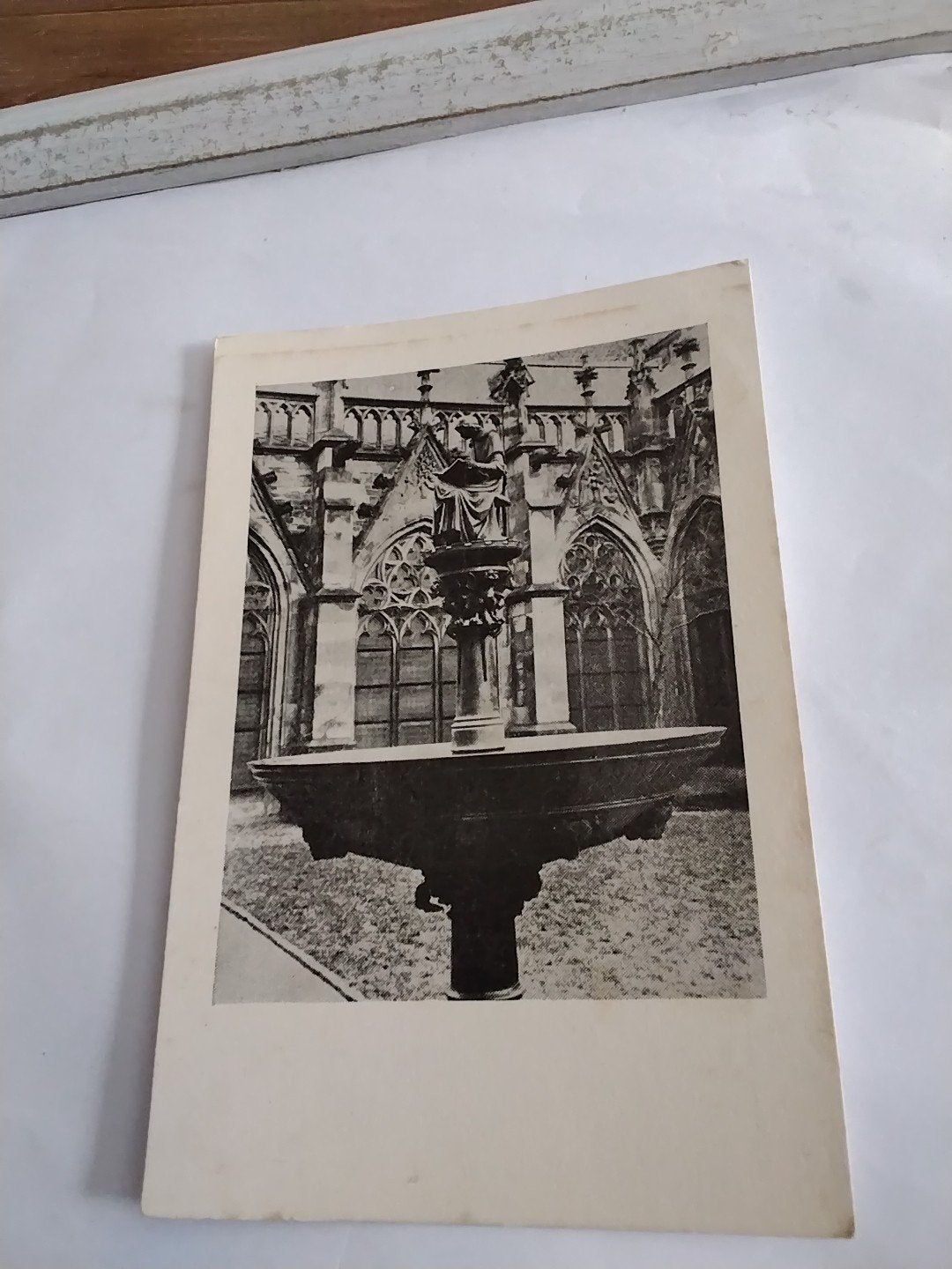 Ansichtkaart Domkerk Utrecht - Bronzen fontein Kloostergang, Ophalen of Verzenden, 1920 tot 1940, Ongelopen, Utrecht