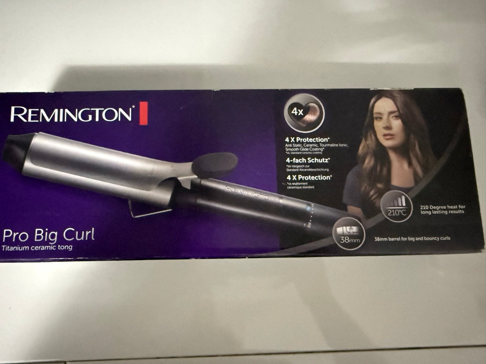 Remington Pro Big Curl Krultang - Titanium Keramiek 38mm, Sieraden, Tassen en Uiterlijk, Uiterlijk | Haarverzorging, Ophalen, Nieuw