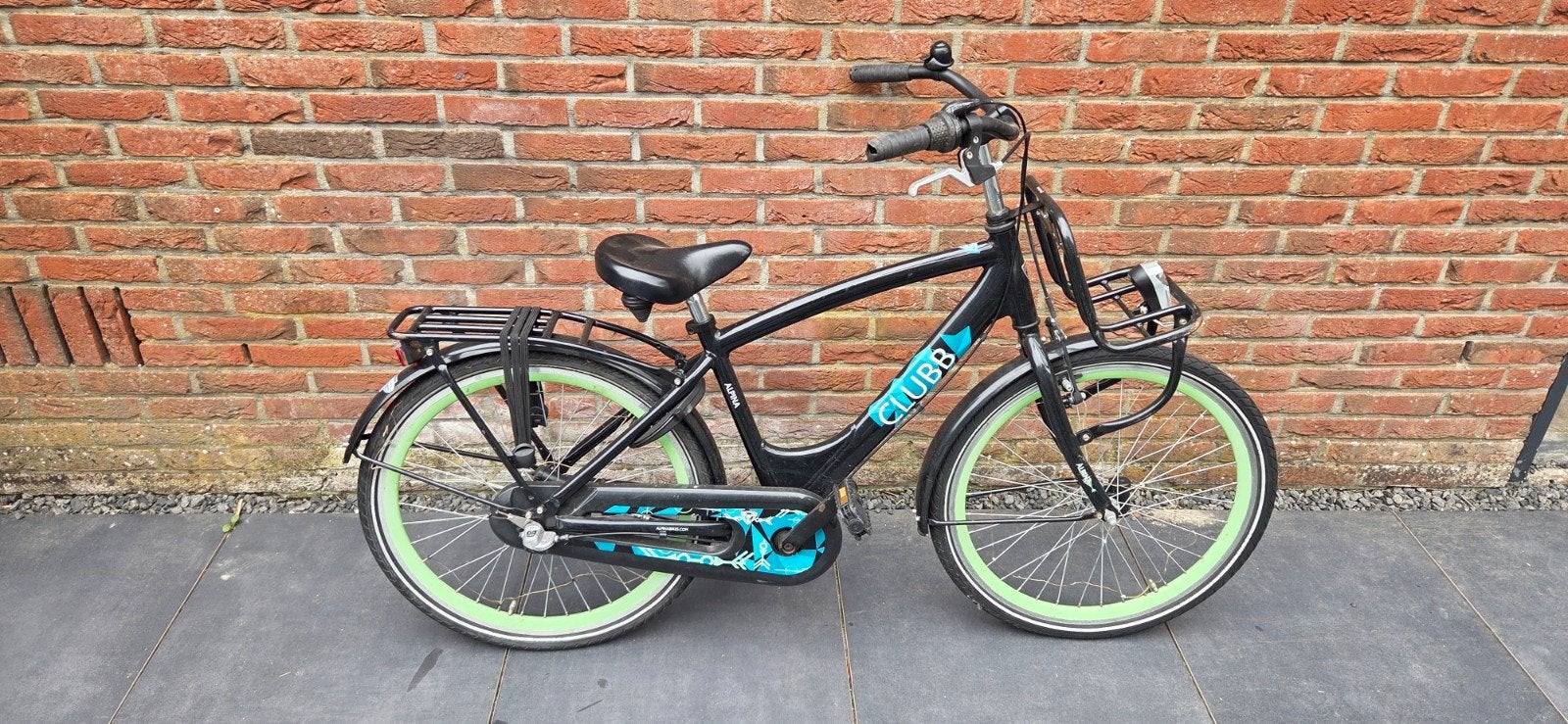 Clubb Stadsfiets met voordrager en terugtraprem, Ophalen, Alpina Clubb, Gebruikt, Terugtraprem