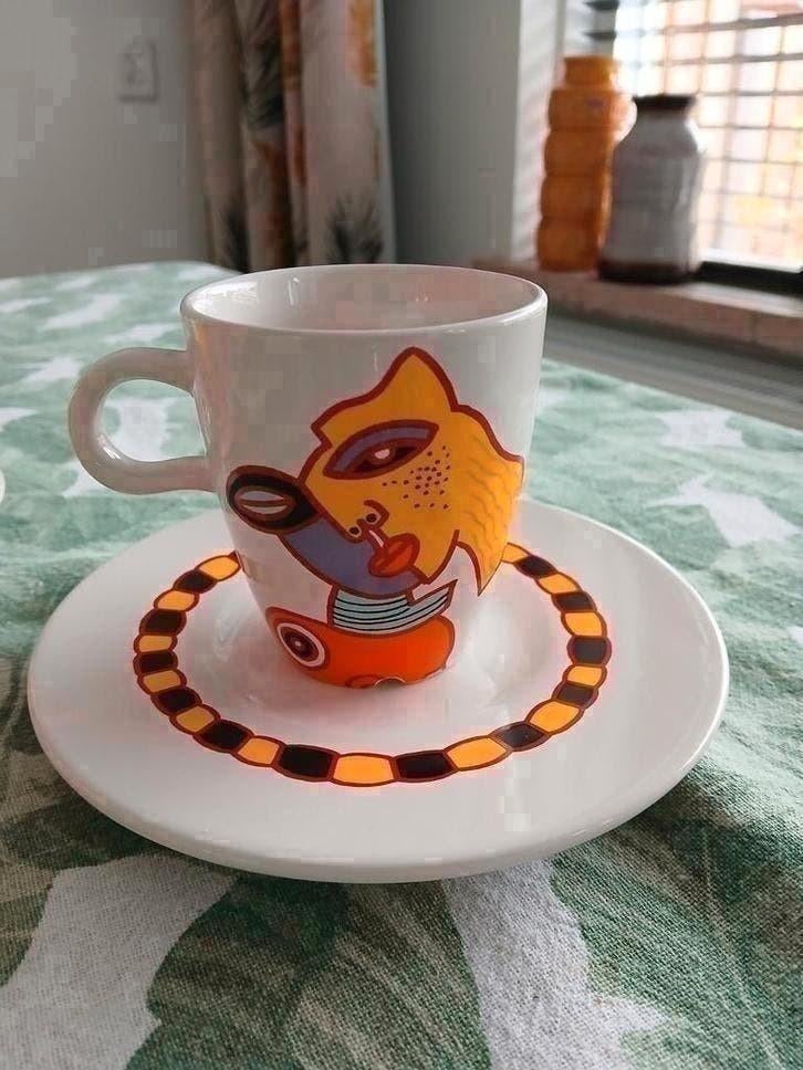 Douwe Egberts Kop en Schotel Set, Ophalen of Verzenden, Zo goed als nieuw, Overige stijlen, Kop(pen) en/of Schotel(s)