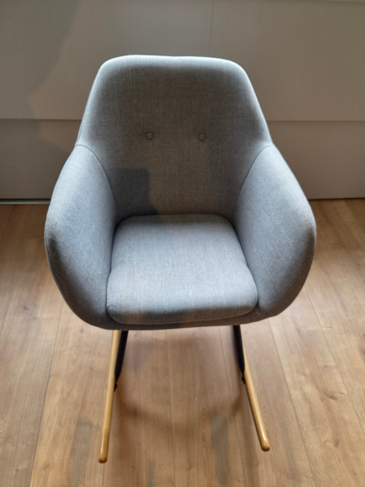 Comfortabele schommel stoel, Ophalen, Modern, Scandinavisch, Hout, 75 tot 100 cm