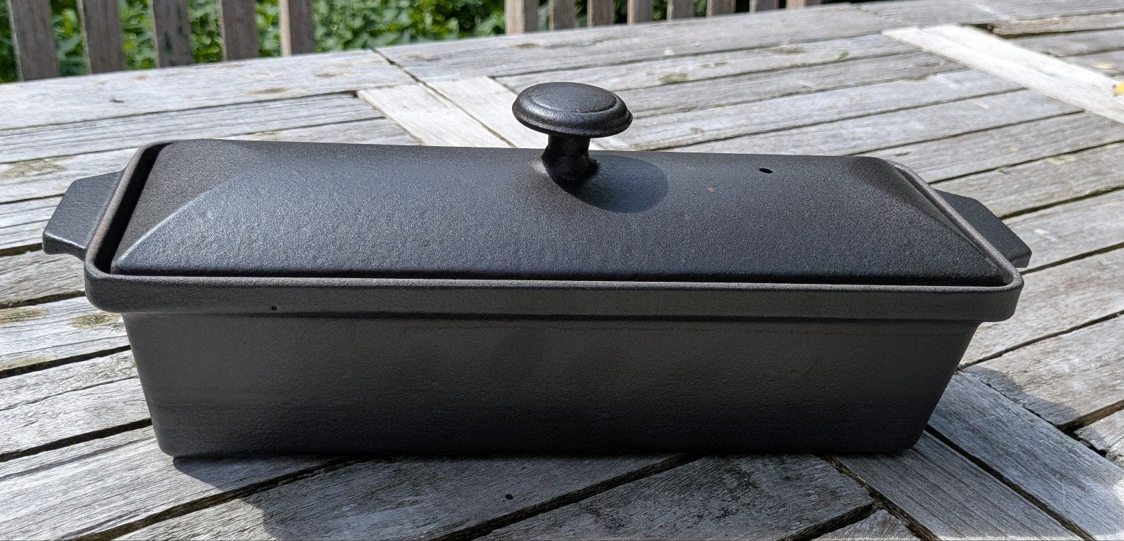 gietijzeren terrine/brood vorm zwart, Ophalen of Verzenden, Zo goed als nieuw, Gietijzer, Overige typen