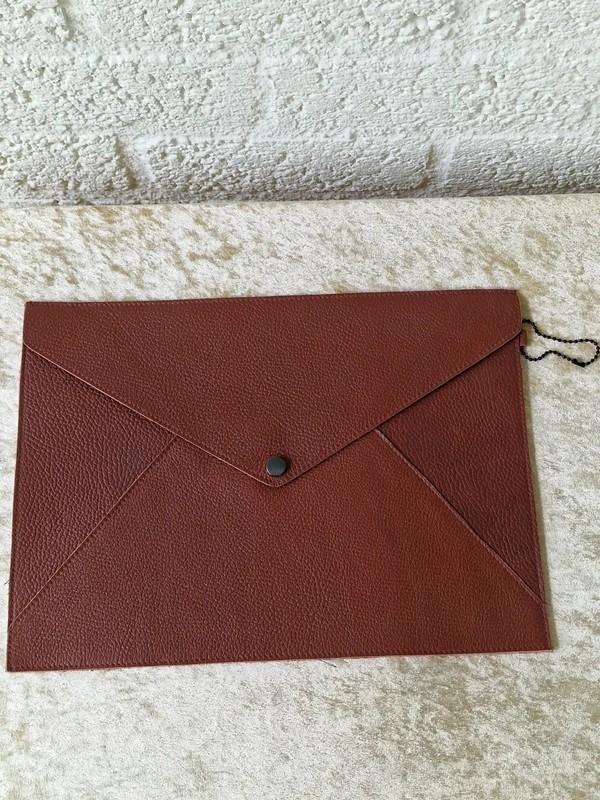 Werner Christ Cognac Leren A4 Laptop Sleeve, Ophalen of Verzenden