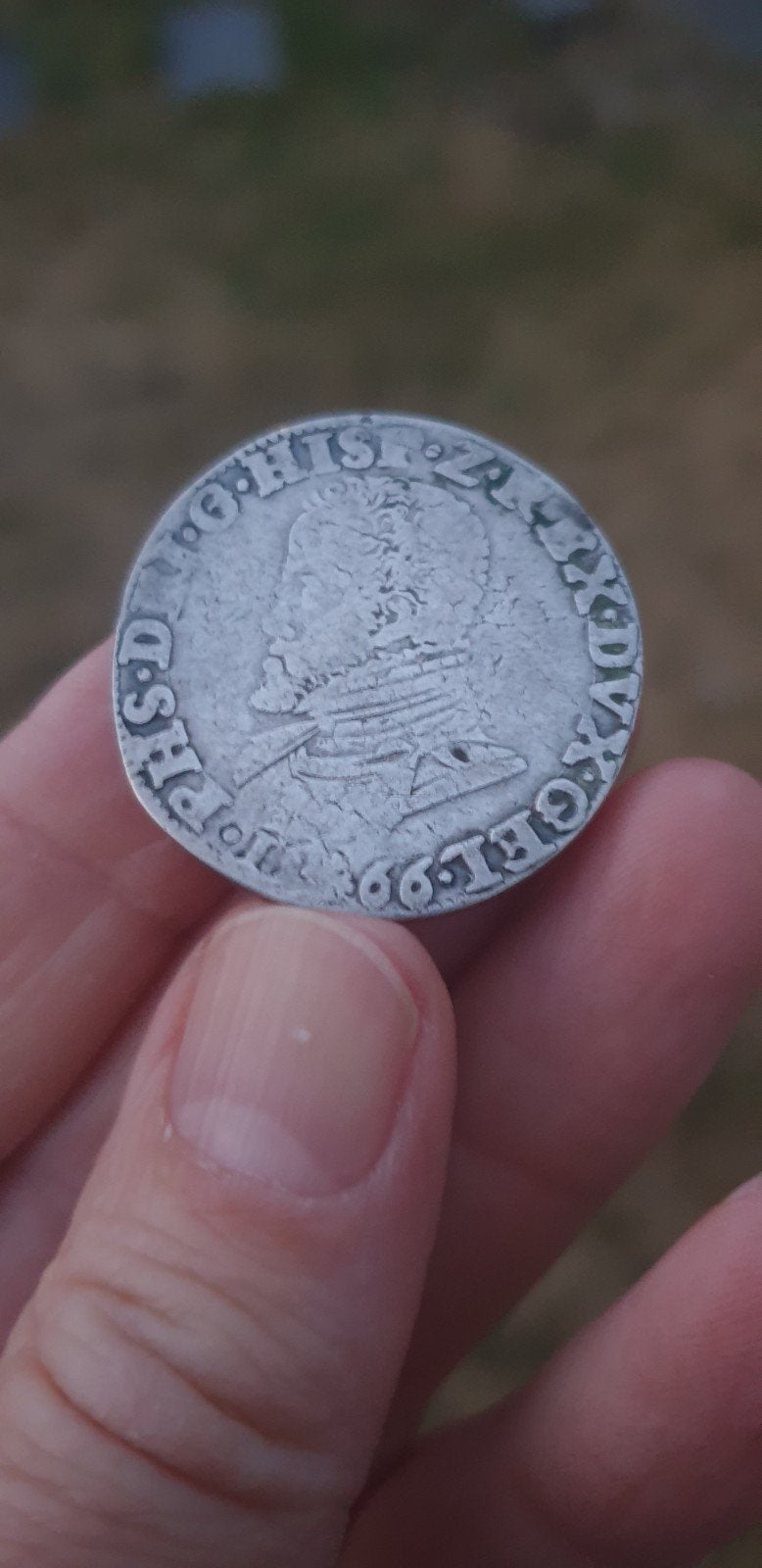 Mooie Zeldzame Halve Philipsdaalder Gelderland 1566 AD. !!!, Postzegels en Munten, Vóór koninkrijk, Zilver, Losse munt, Overige waardes