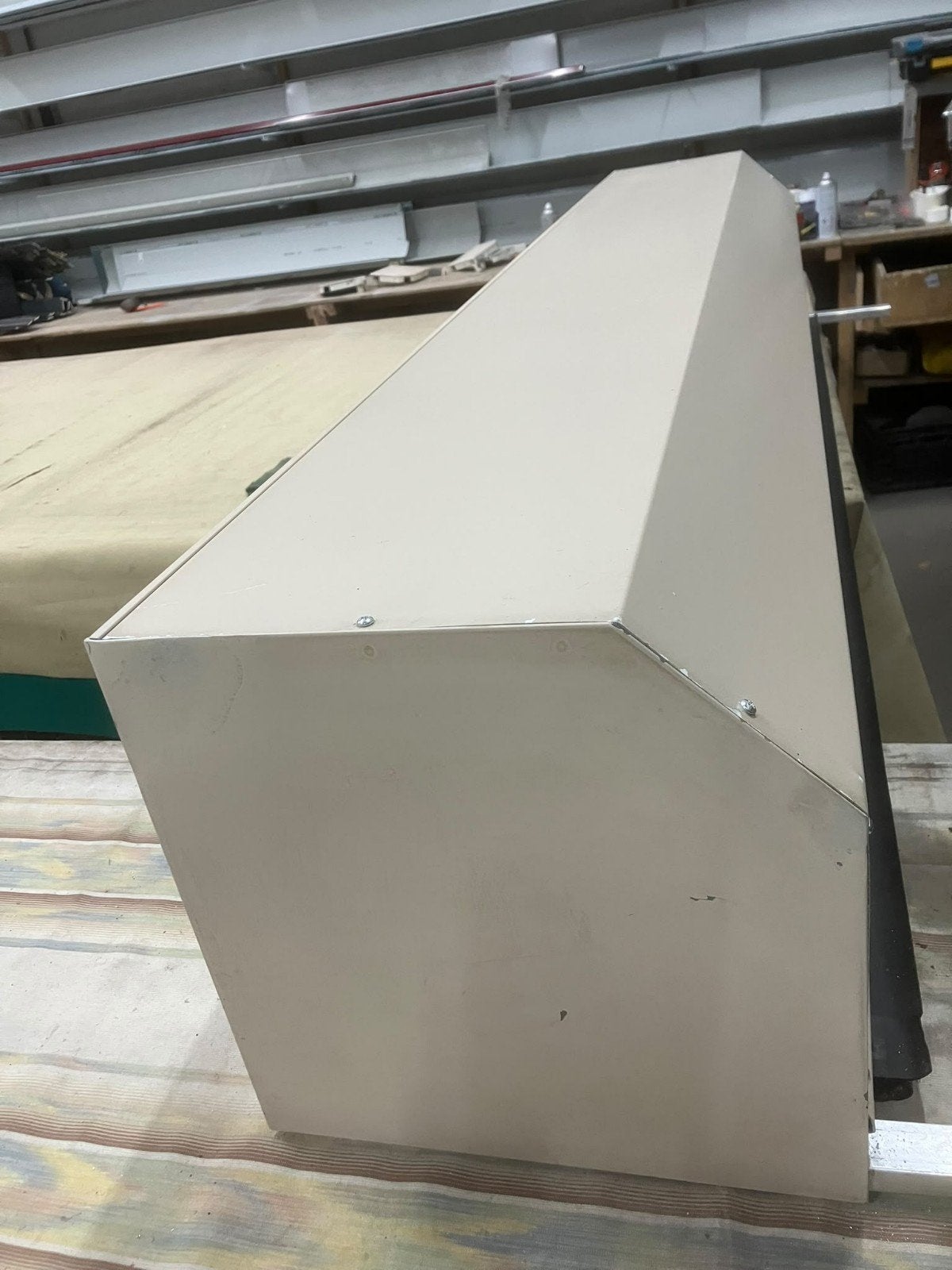 rolluik,deur,garage extra sterk 201cm br x 277cm hoog, Doe-het-zelf en Verbouw, Ophalen, 200 cm of meer, Crème of Beige, 200 cm of meer