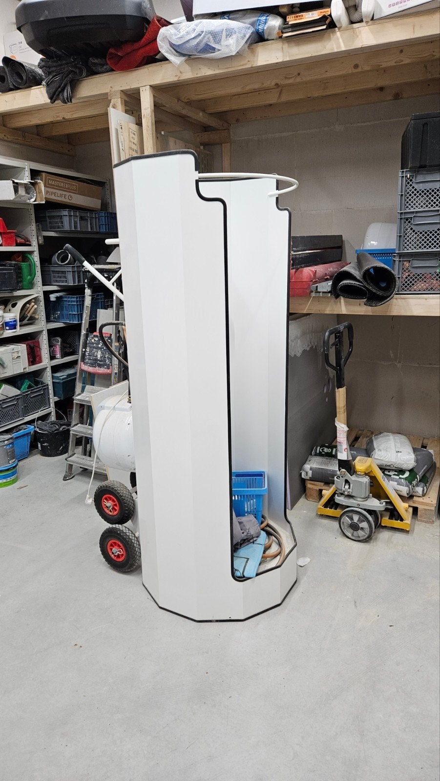 Mobiele douchecabine met boiler, Doe-het-zelf en Verbouw, Sanitair, Ophalen, Gebruikt, Douche