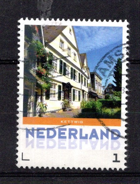 gestempelde zegel. Persoonlijke: uit velletje van 3, Ophalen of Verzenden, Na 1940, Gestempeld