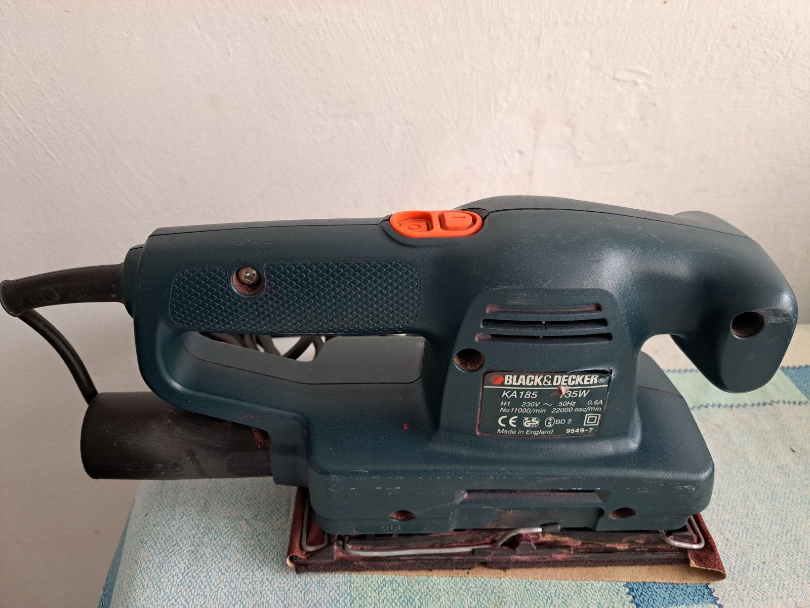 BLACK&DECKER KA 185 Schuurmachine, Ophalen of Verzenden, Minder dan 600 watt, Vlakschuurmachine