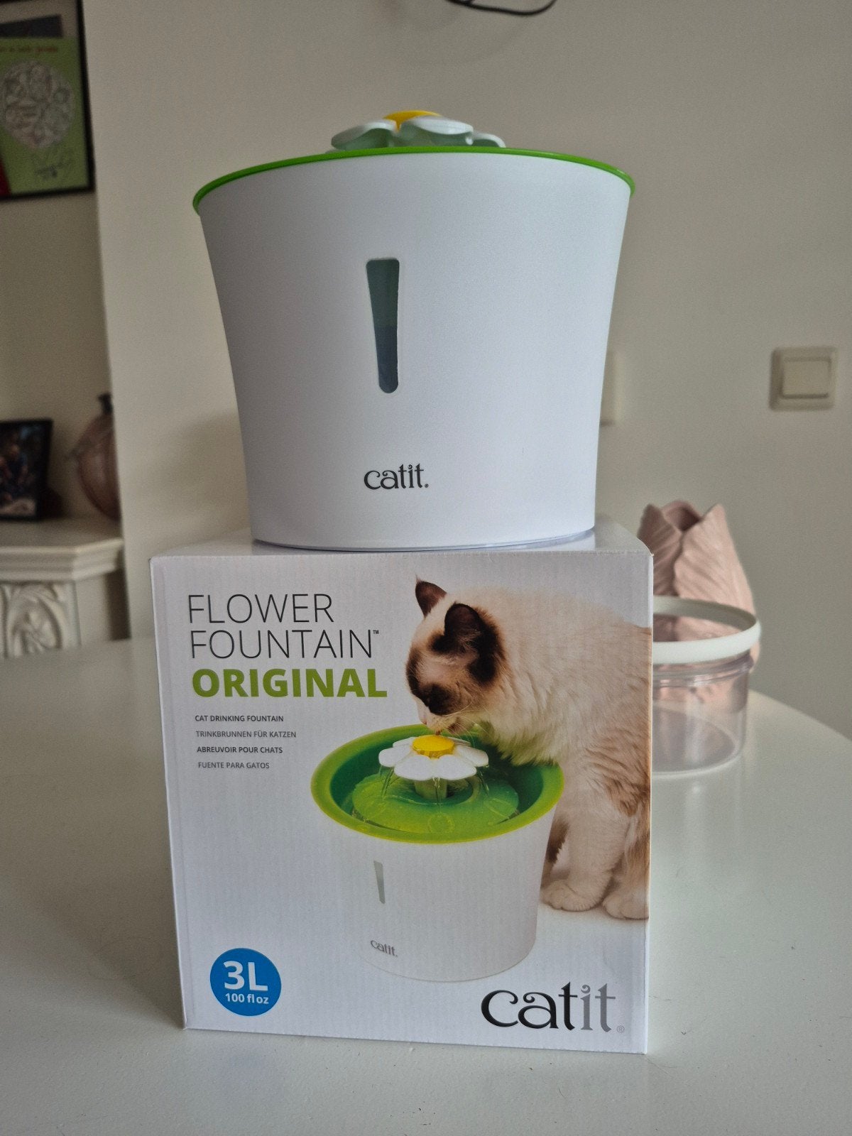Catit flower fontein voor katten, Ophalen, Automatisch, Zo goed als nieuw
