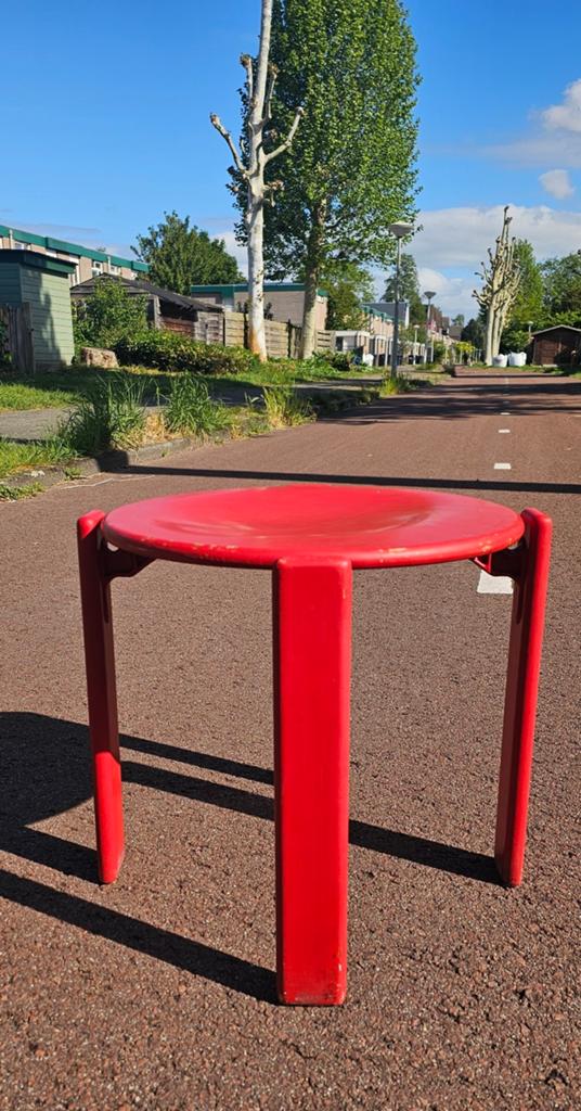 Vintage Bruno Rey stool/krukje, Huis en Inrichting, Stoelen, Ophalen, Gebruikt, Eén