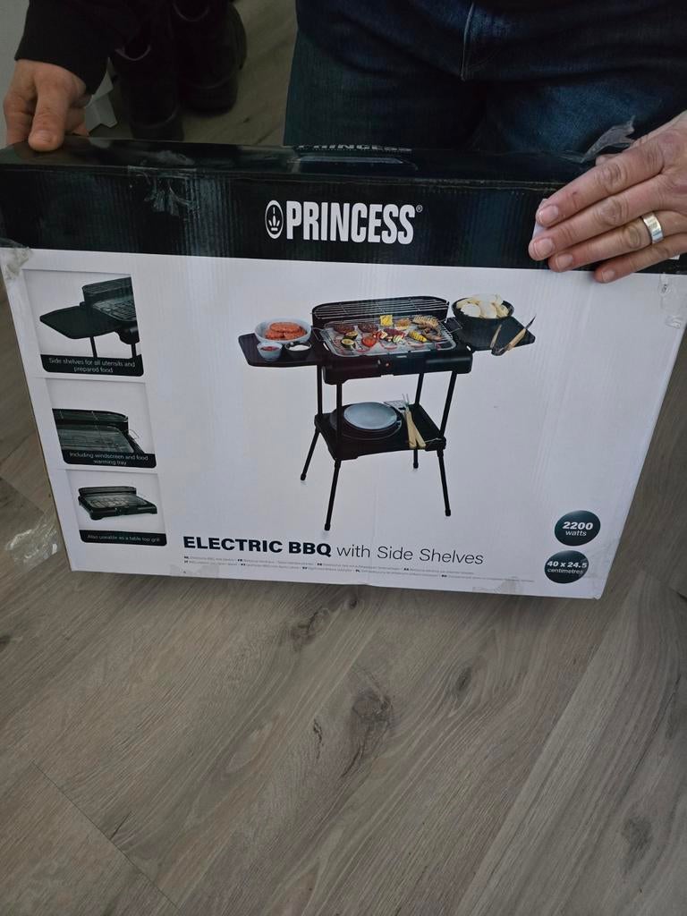 Princess elektrische BBQ met zijplankjes, Ophalen