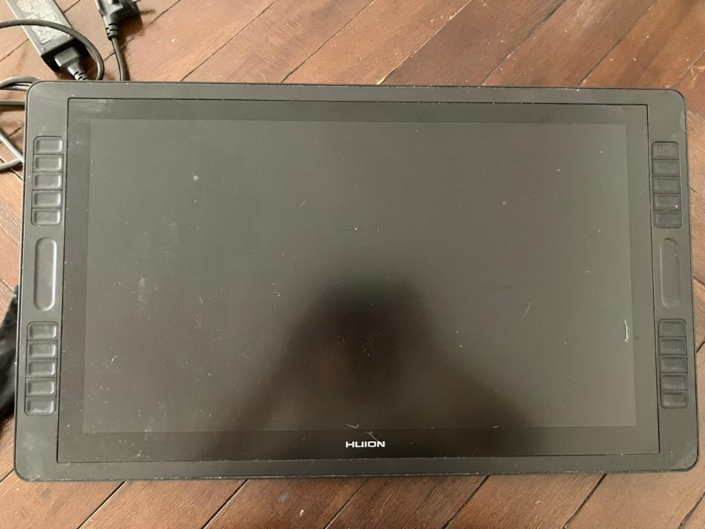 Huion Kamvas Pro 22 (2019) met handschoen en pen, Ophalen, Gebruikt, Bedraad