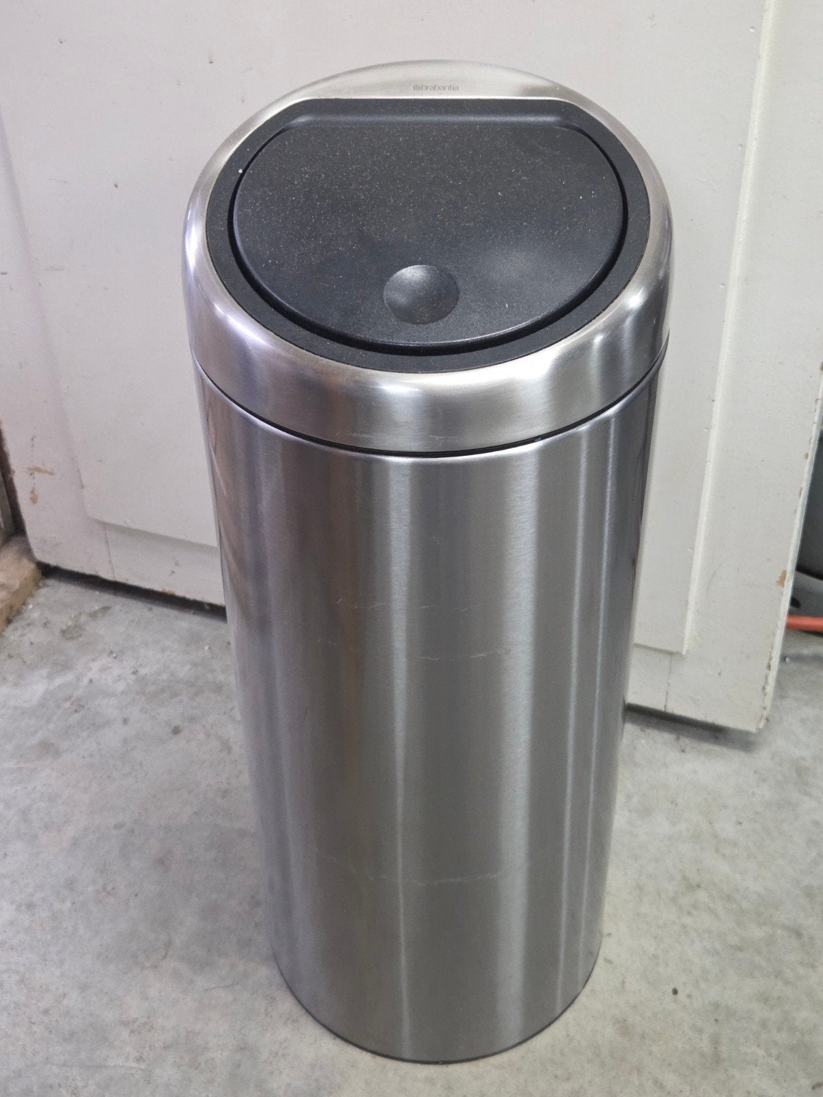 Brabantia prullenbak, RVS, 30 liter, Ophalen, 40 liter of meer, Zo goed als nieuw, Rvs
