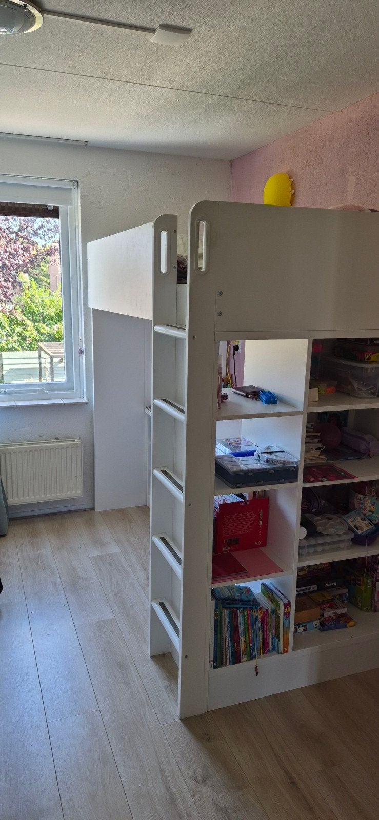 IKEA SMÅSTAD / STUVA hoogslaper met bureau en kast (wit), Ophalen, Eenpersoons, 160 tot 180 cm, Zo goed als nieuw