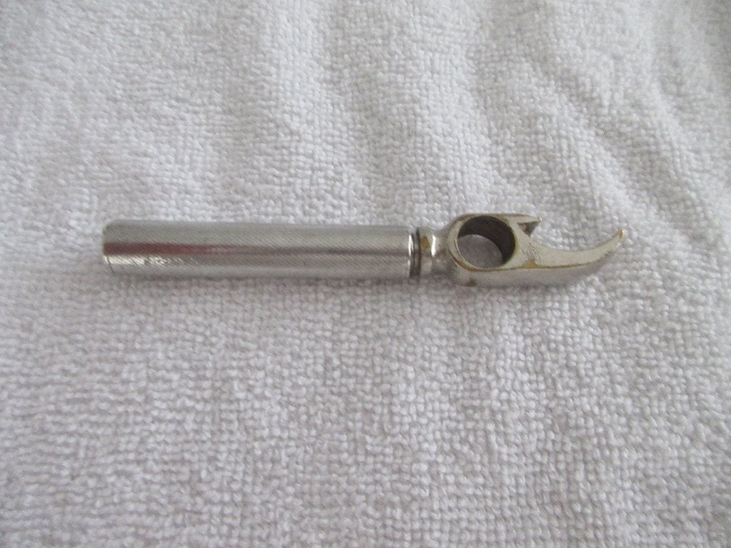 Zilveren kurkentrekker + flesopener lengte 9,8 cm., Ophalen of Verzenden, Zilver