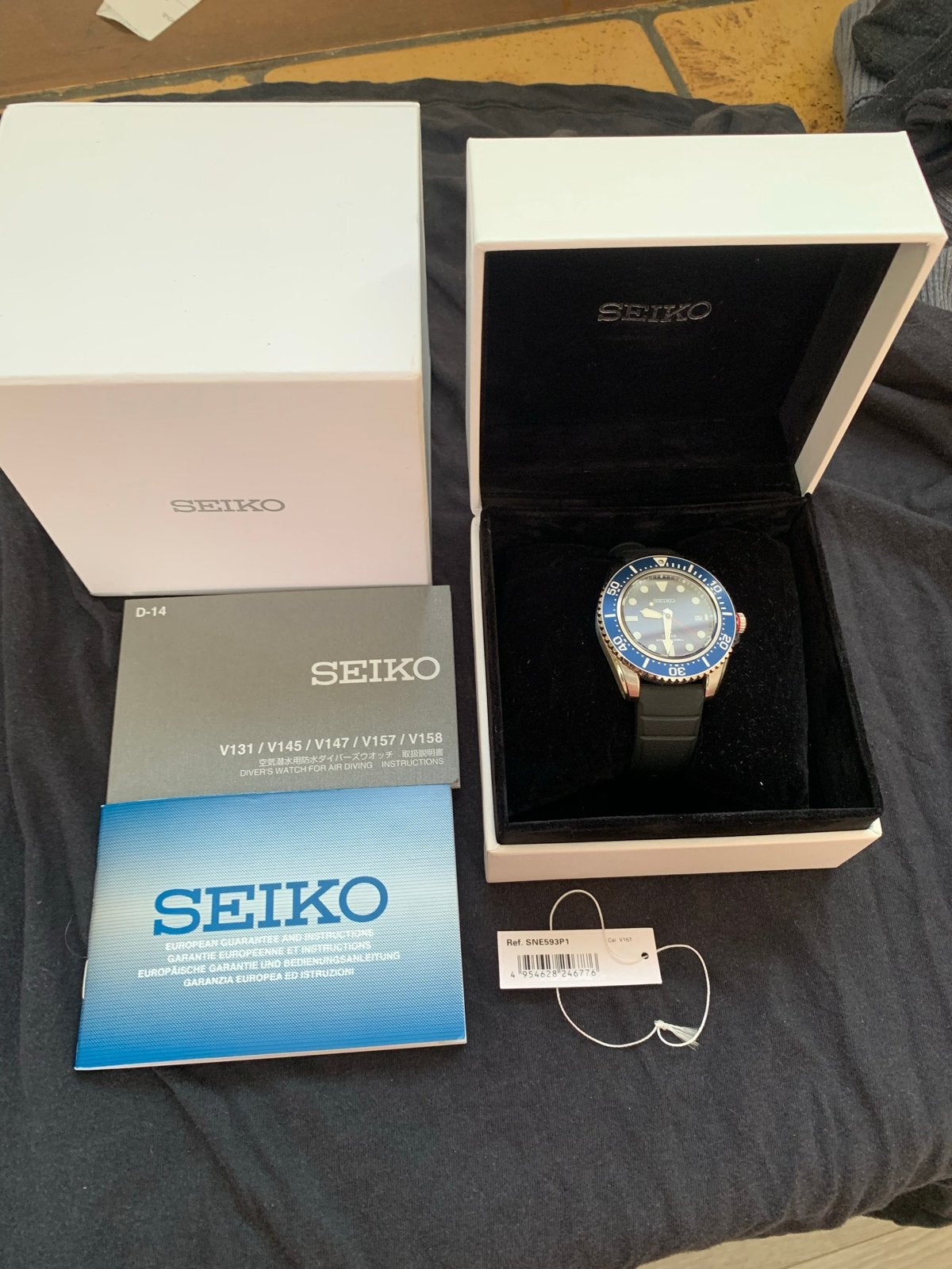 Seiko Solar Diver's 200m Polshorloge - Zo goed als nieuw, Seiko, Staal, Polshorloge, Kunststof