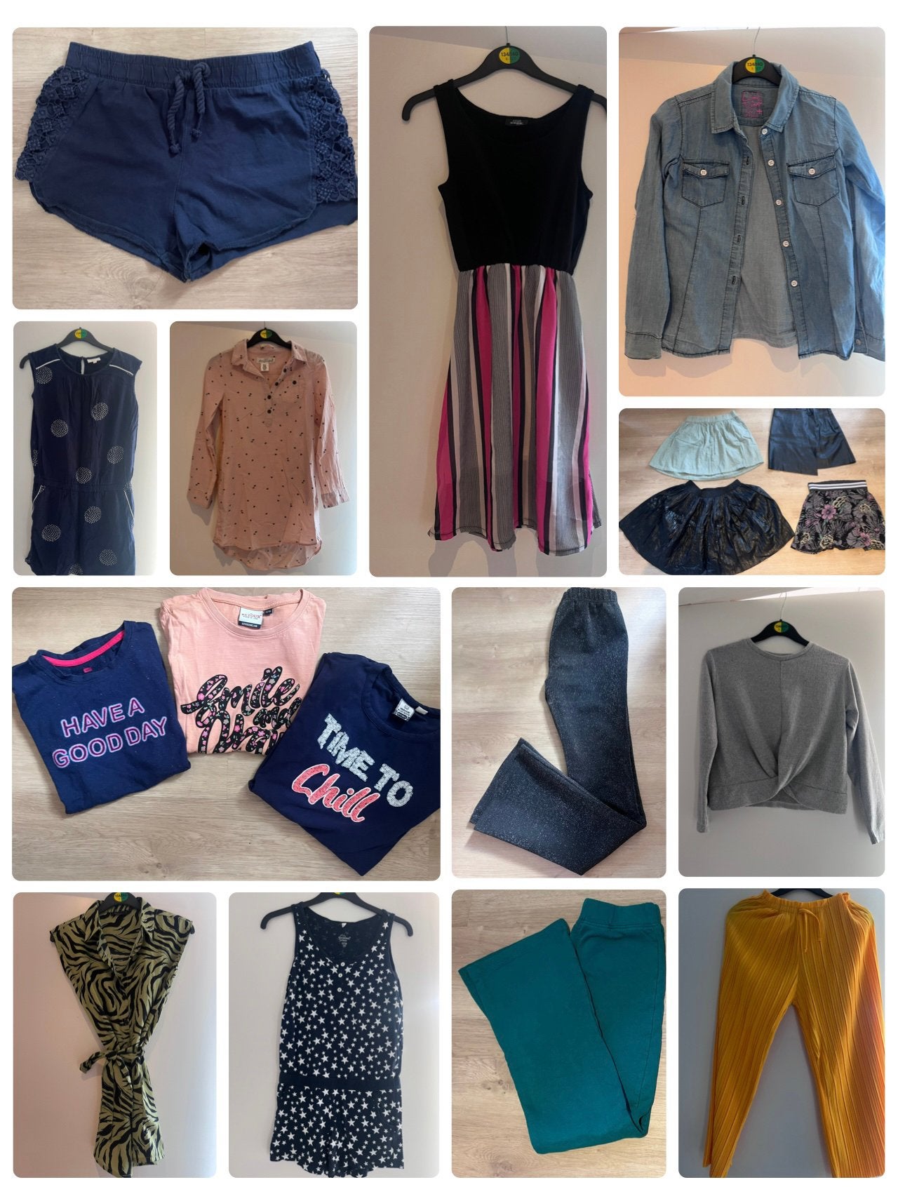 Kledingpakket maat 134 tm 140 20 stuks, Ophalen of Verzenden, Gedragen, Overige kleuren, Overige typen