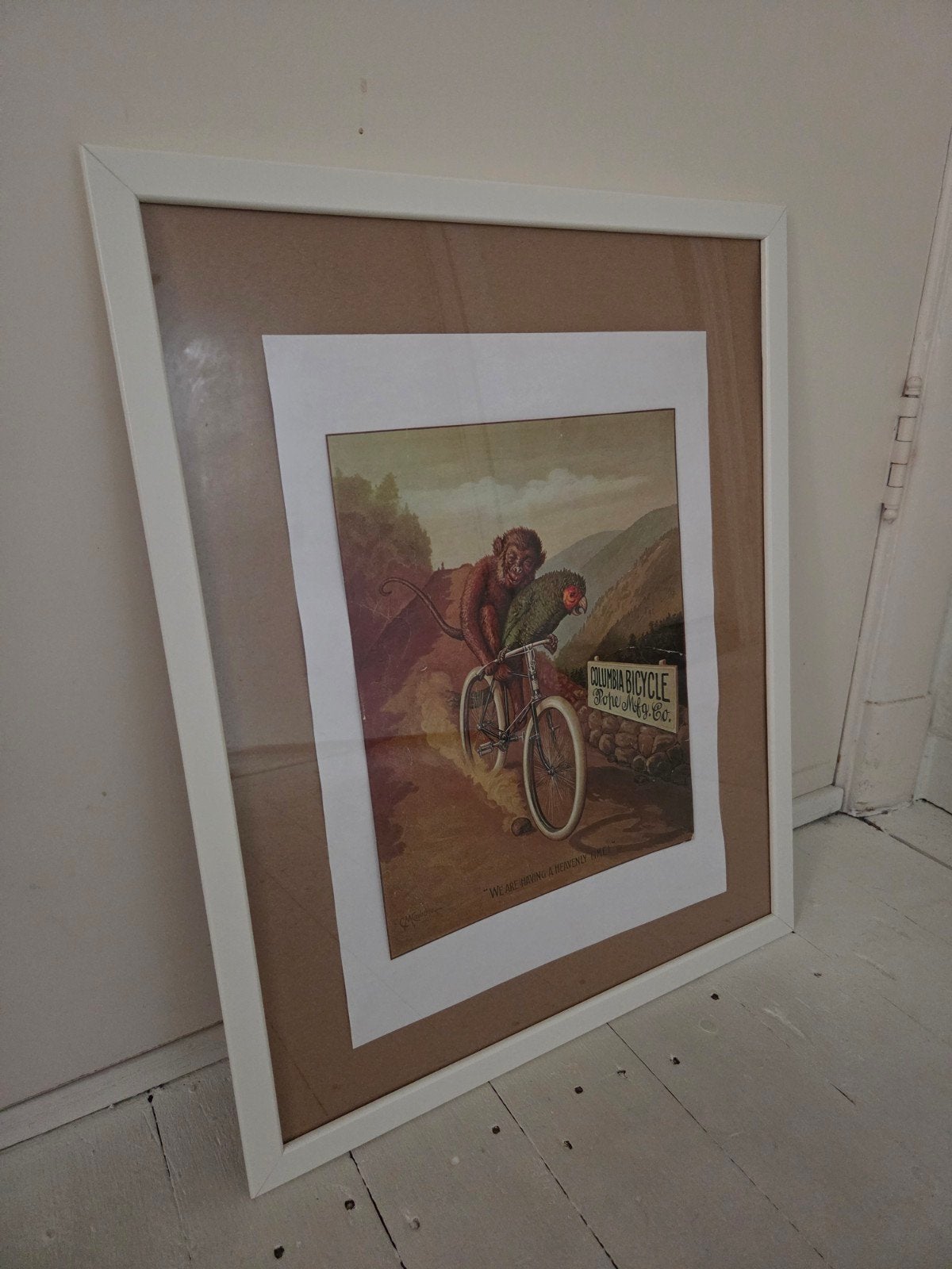 Fiskbo fotolijst Ikea wit 53 x 43 cm, Ophalen of Verzenden, Gebruikt