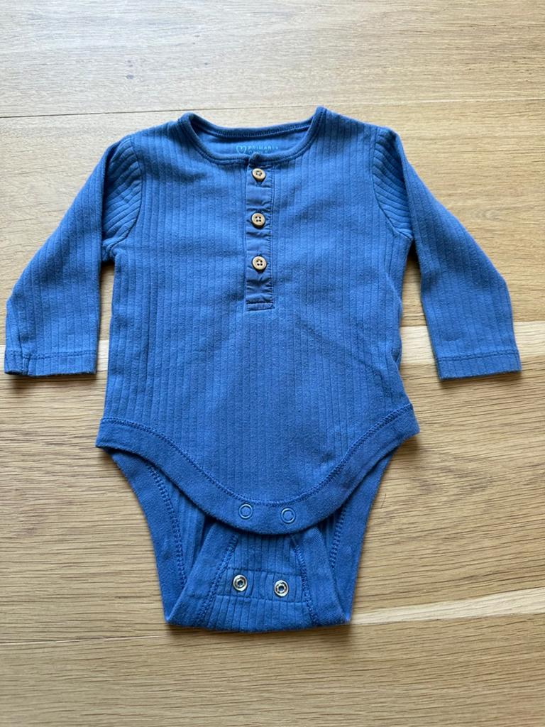 Primark blauw romper 62, Ophalen of Verzenden, Gebruikt, Jongetje of Meisje, Nacht- of Onderkleding