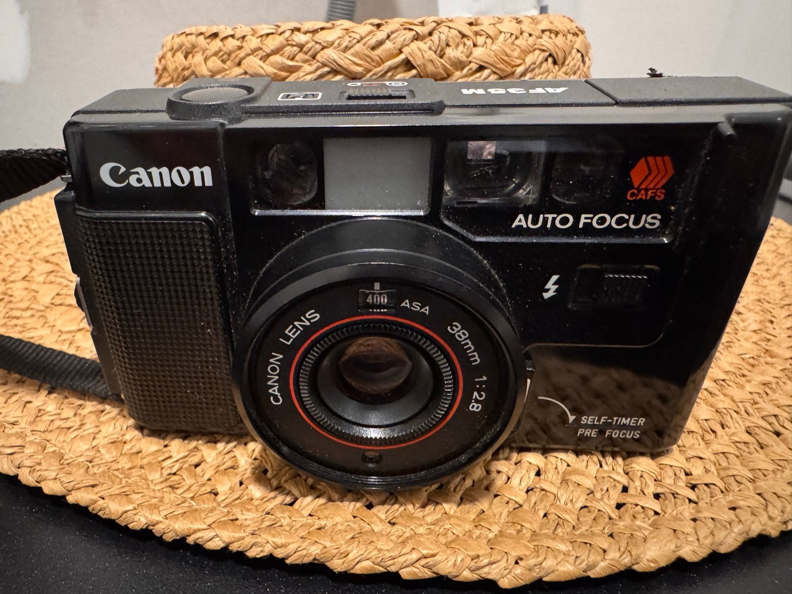 Canon AF35M 38mm autofocus camera - zo goed als nieuw, Audio, Tv en Foto, Ophalen of Verzenden, Zo goed als nieuw, Compact, Canon