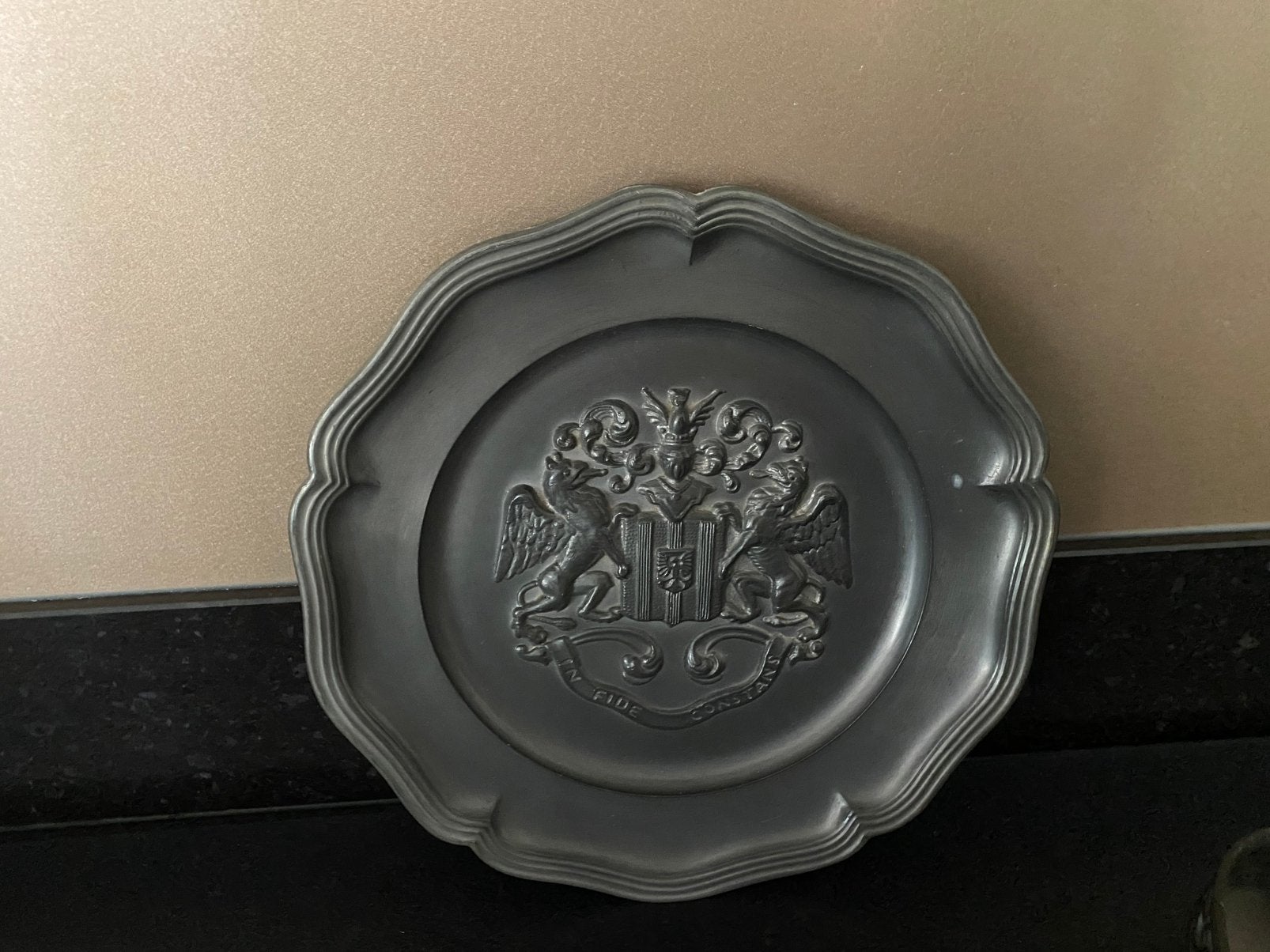 Tin bord, Antiek en Kunst, Antiek | Tin, Ophalen