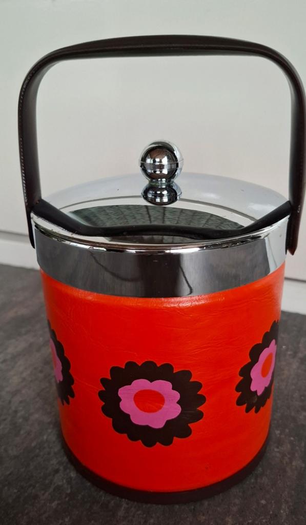 Vintage Brabantia IJsemmer + ijstang met Patrice bloemdesign, Ophalen of Verzenden