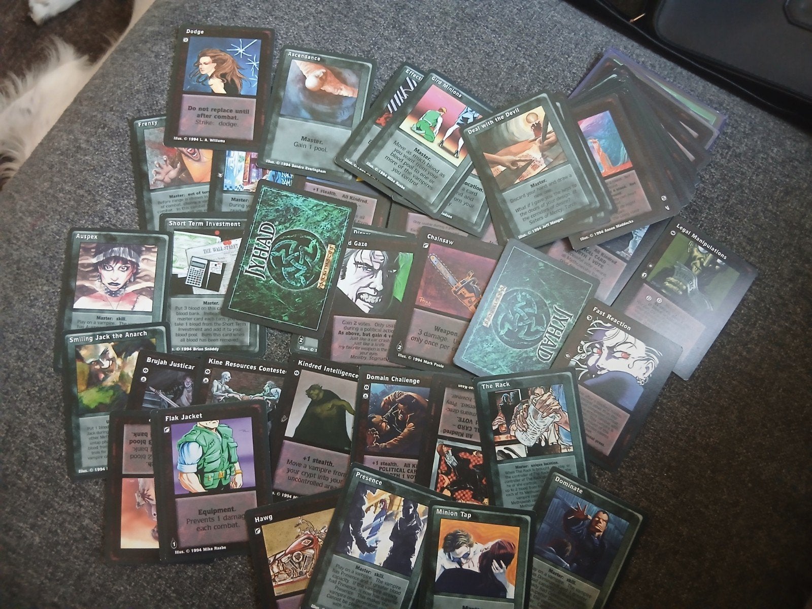 Verzameling Vampire: The Eternal Struggle kaarten, Hobby en Vrije tijd, Ophalen of Verzenden, Zo goed als nieuw