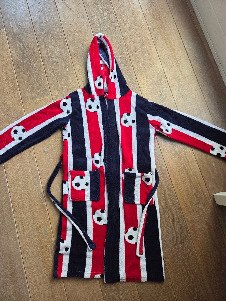 Voetbal badjas, Ophalen of Verzenden, Zo goed als nieuw, Jongen of Meisje, Nacht- of Onderkleding