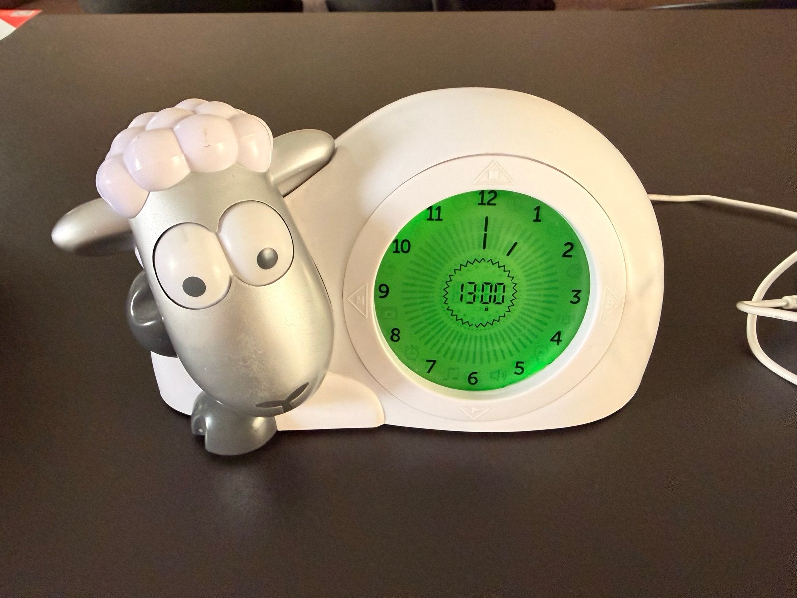 Shaun het Schaap Wekker - Kinderwekker, Gebruikt, Wit, Ophalen of Verzenden, Analoog en Digitaal