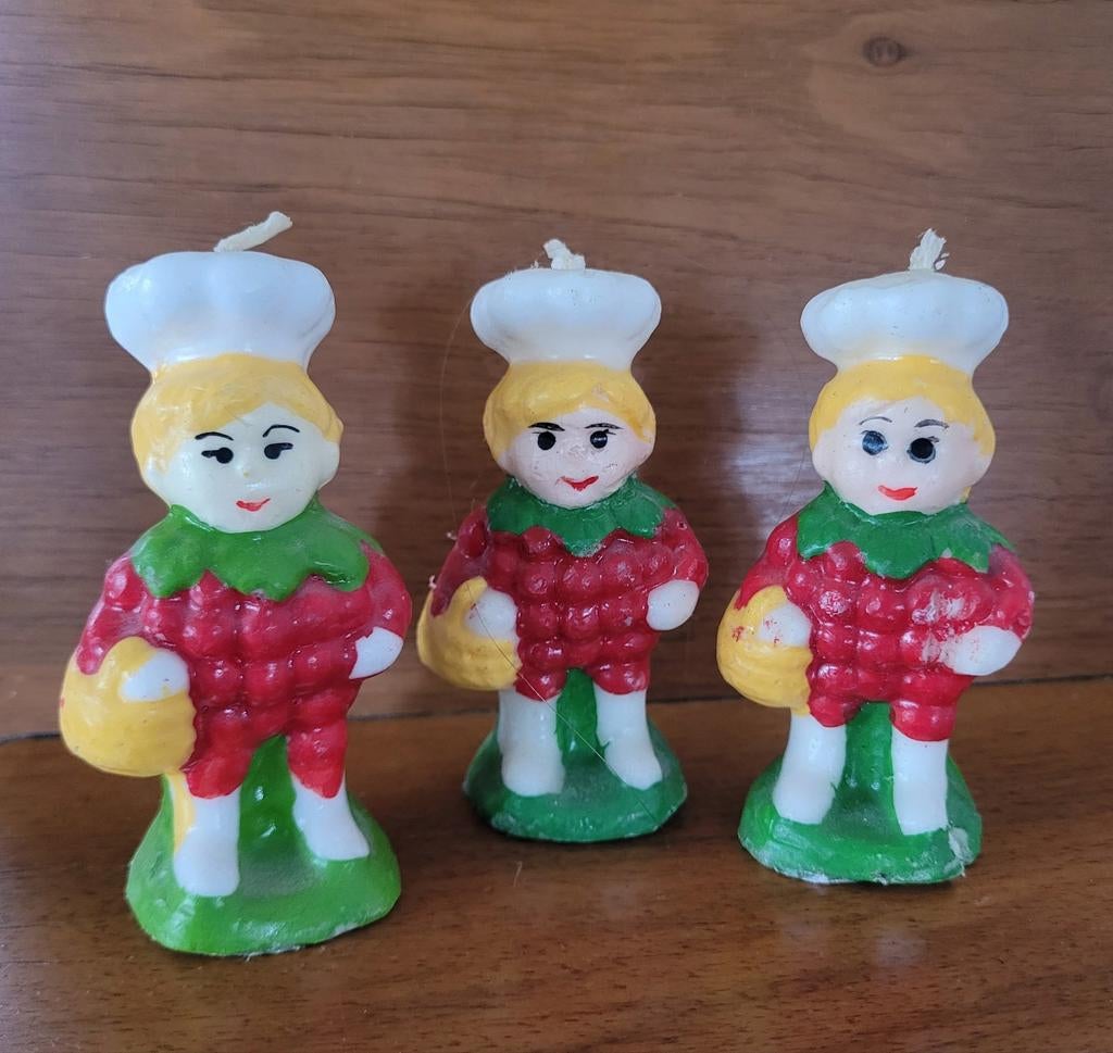Flipje Kaarsjes - Set van 3 - Tiel de Betuwe, Huis en Inrichting, Overige materialen, Gebruikt, Ophalen of Verzenden, Kaars