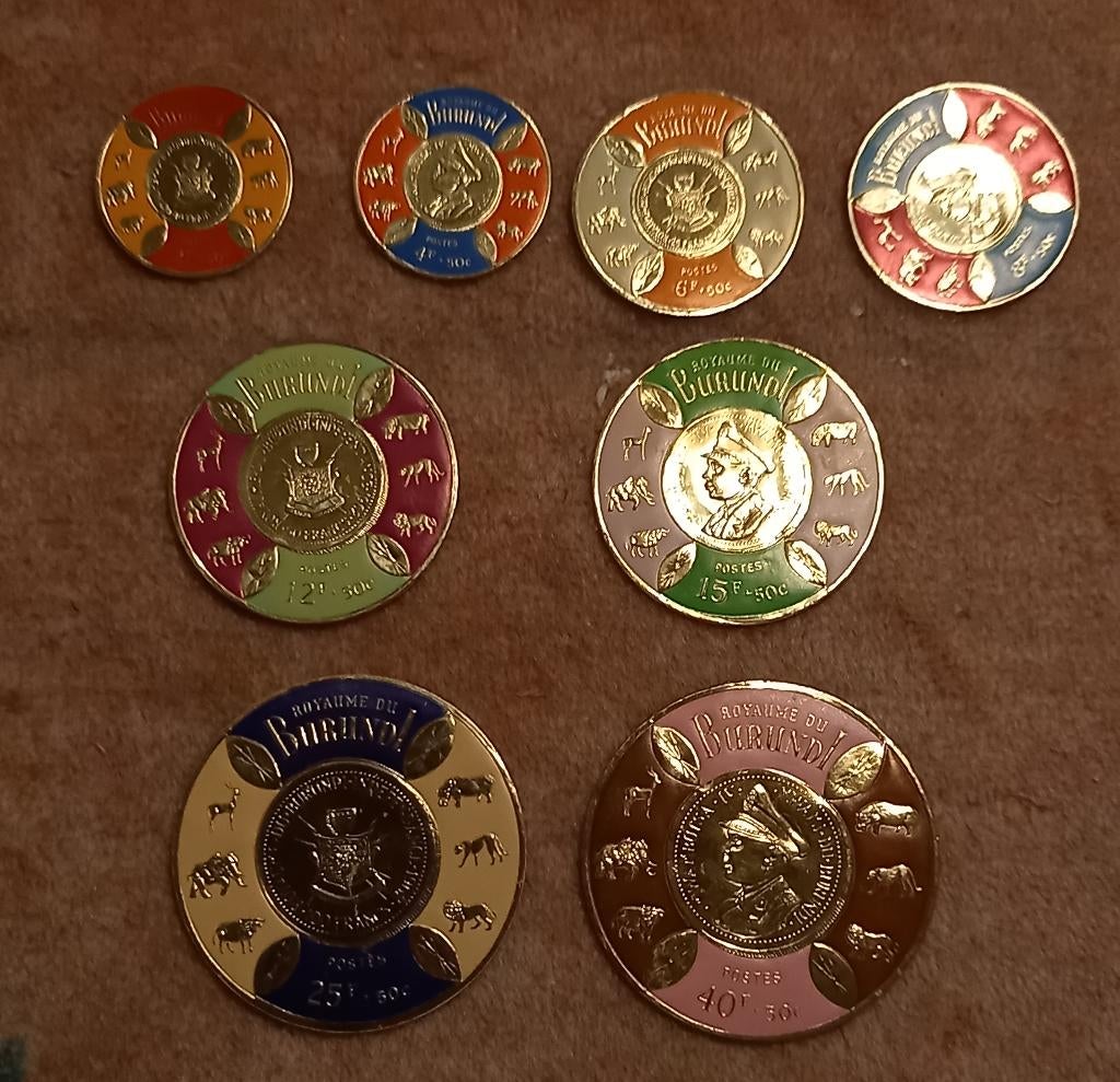 Burundi gouden zegels, Verzenden, Overige landen, Postfris