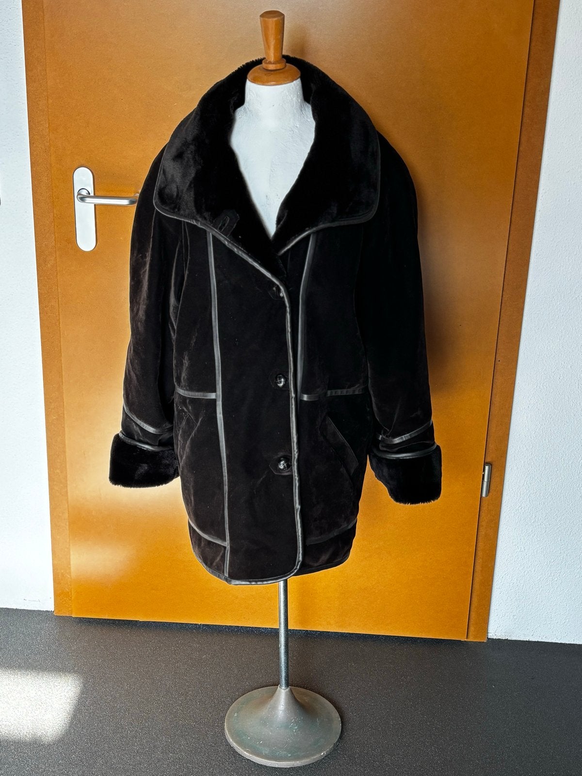 Pure & Simple vintage look Jas met Faux Fur maat 3/ M, Ophalen of Verzenden, Zo goed als nieuw, Maat 38/40 (M), Bruin
