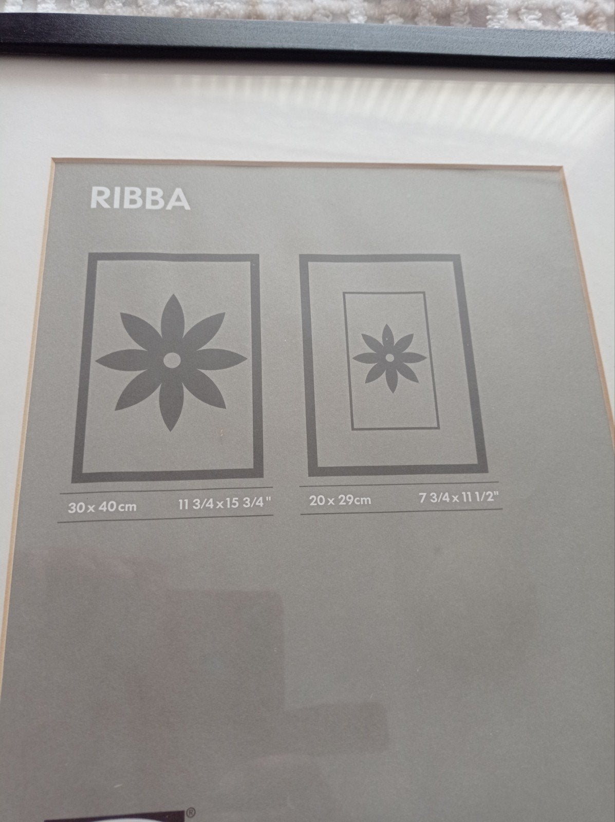 2 Zwarte IKEA RIBBA BAKlijsten Hout + glas., 40 cm, Ophalen of Verzenden, Zo goed als nieuw, Met glas