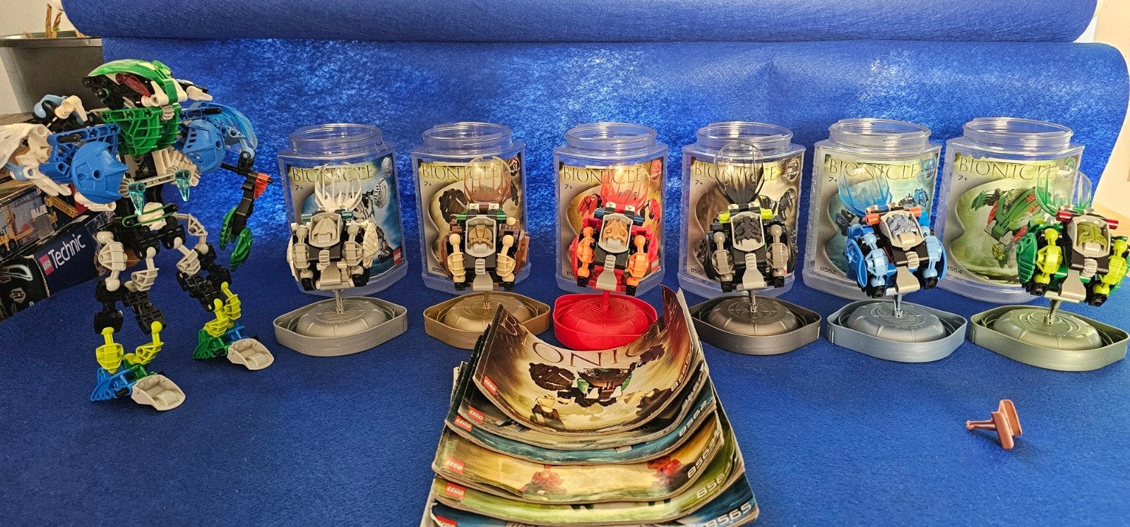 Lego Bionicle Bohrok set van 6 en de Bohrok Kaita Ja, Ophalen, Bionicle, Inclusief instructies, Lego