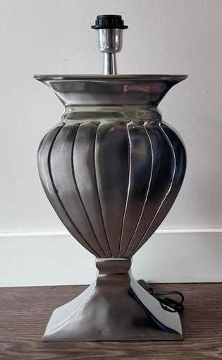 NIEUWE schemerlamp chroom - HOTELCHIQUE hotel chique, Ophalen of Verzenden, Nieuw, Metaal, Minder dan 50 cm