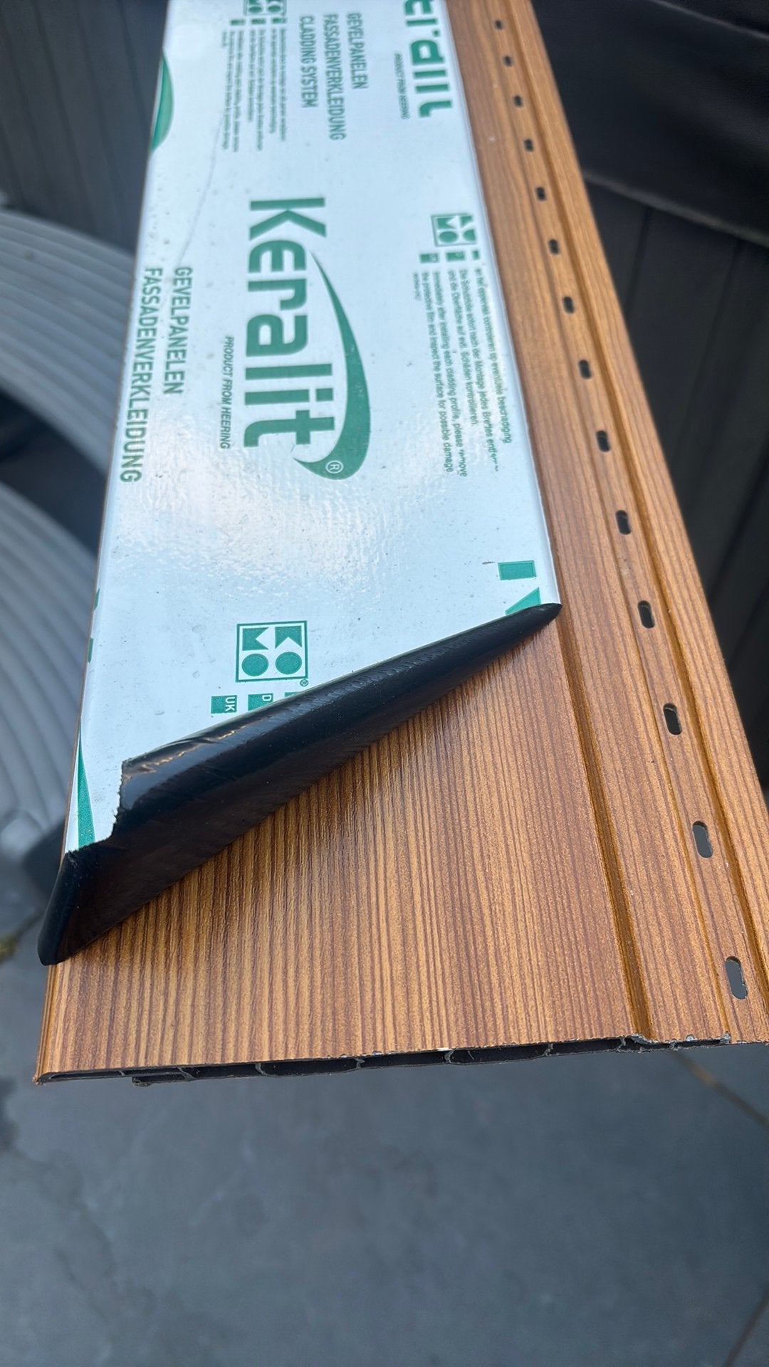 Gevelbekleding, Ophalen, Nieuw